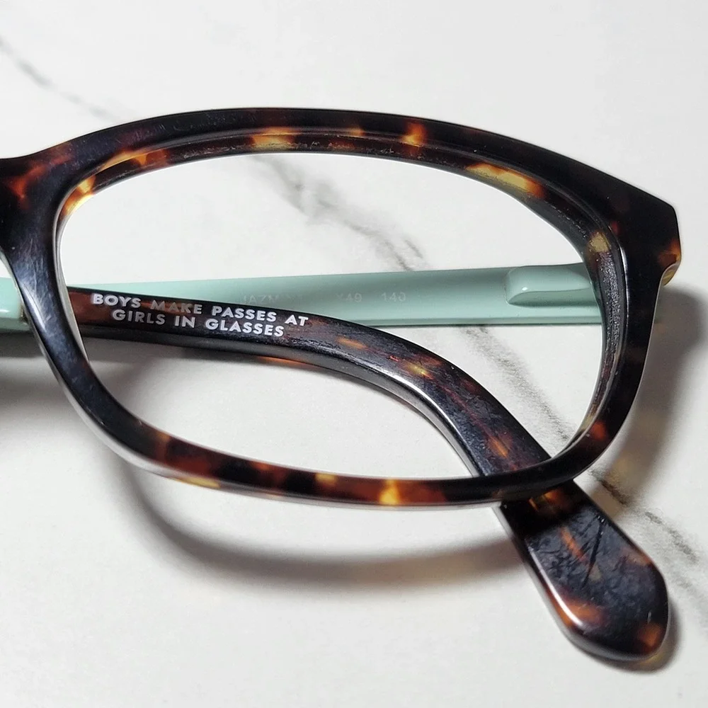 Kate Spade New York Jazmine Tortoise Mint Green Eyeglasses Frames 51-16-140